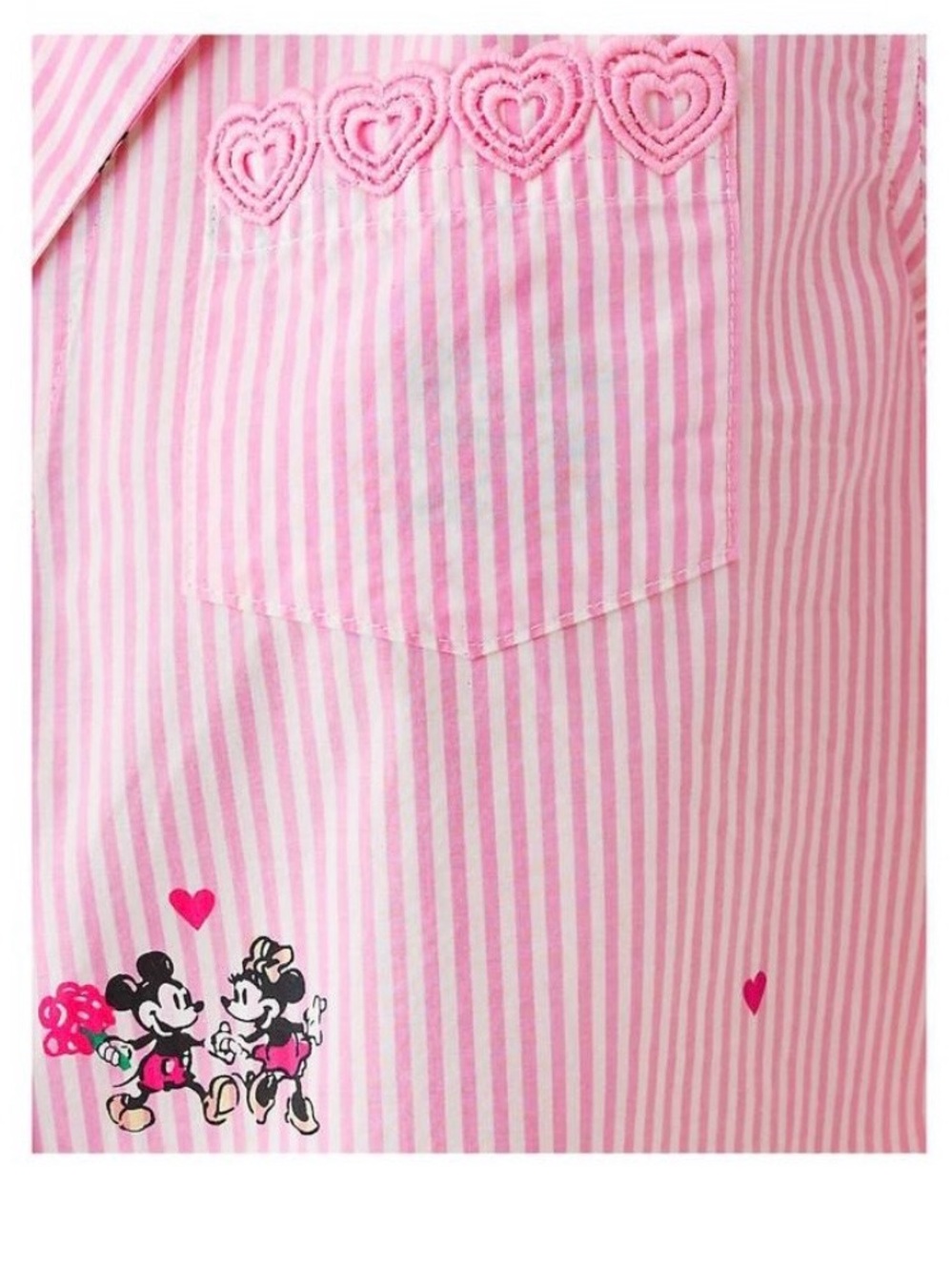 Lilly Pulitzer Pink Heart & Floral Short Pajama Top - Picture 4 of 4